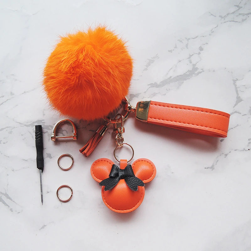 Mouse Bow Bag Charm