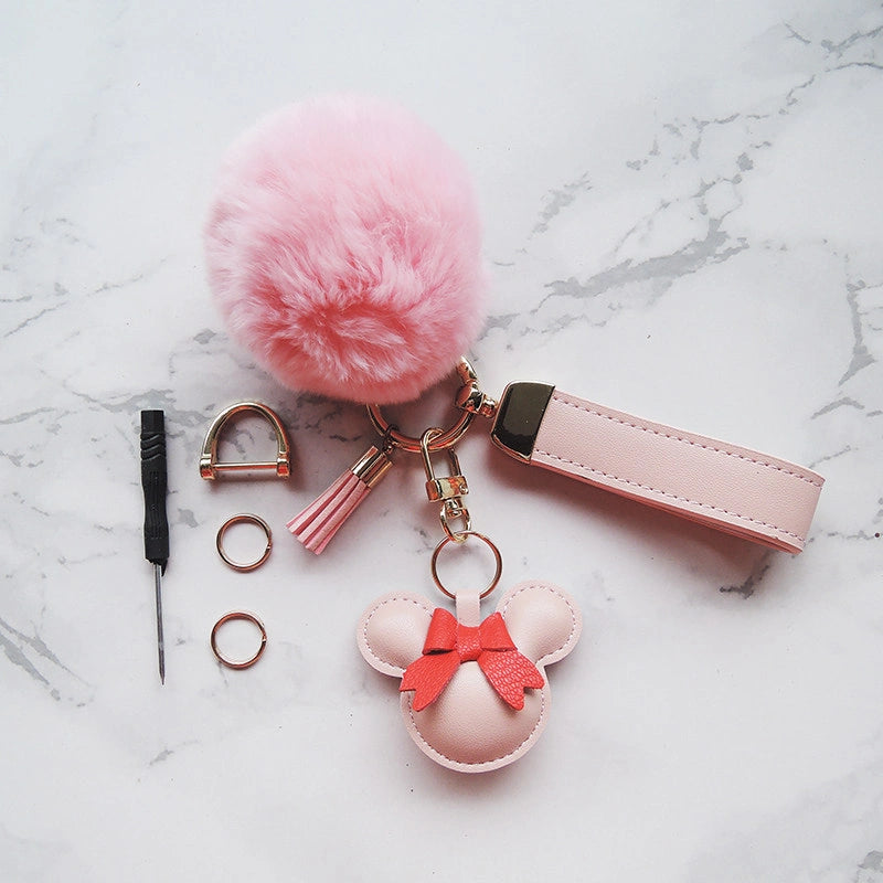 Mouse Bow Bag Charm