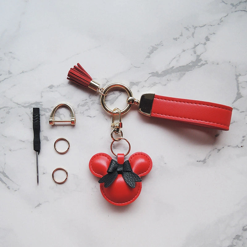 Mouse Bow Bag Charm
