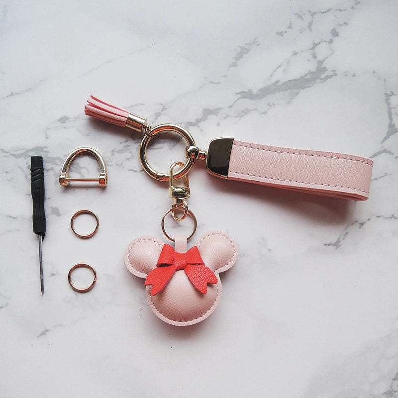 Mouse Bow Bag Charm