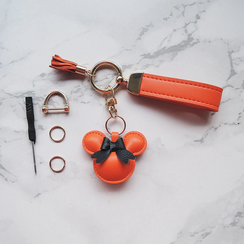 Mouse Bow Bag Charm
