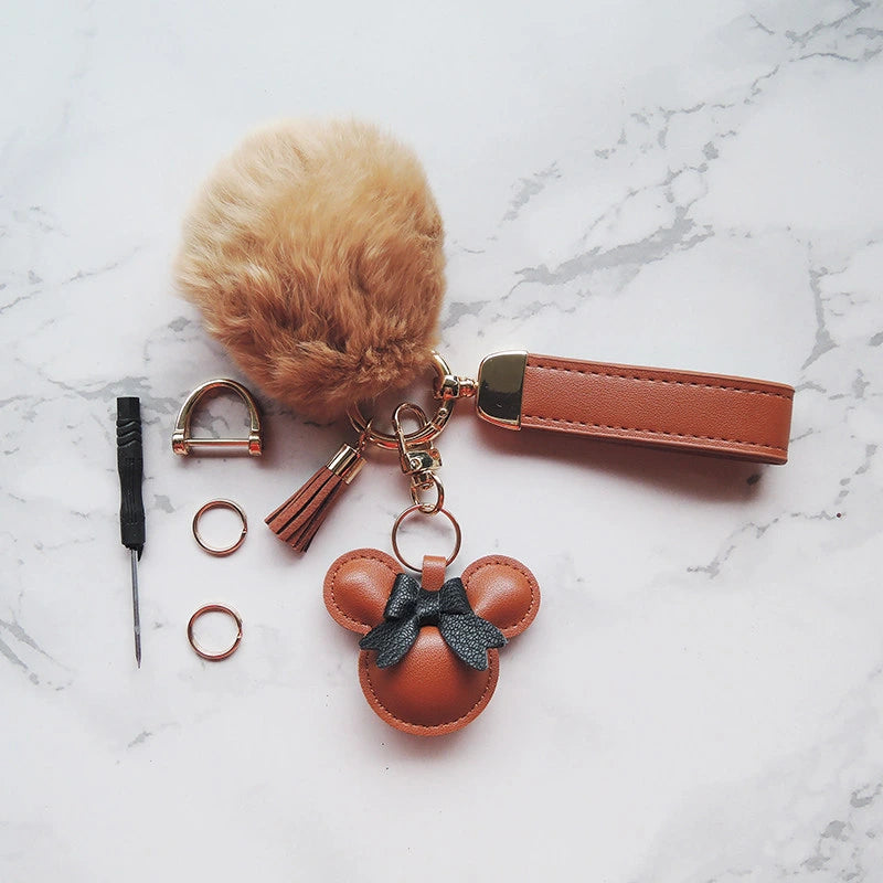 Mouse Bow Bag Charm