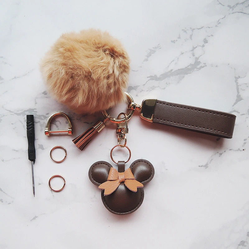 Mouse Bow Bag Charm