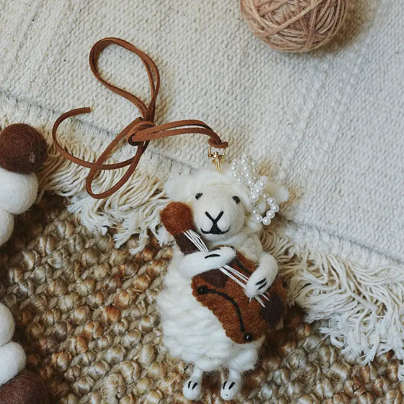 Cello Sheep Bag Charm