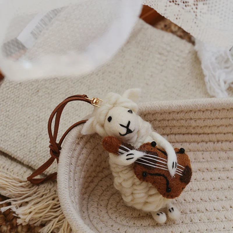 Cello Sheep Bag Charm
