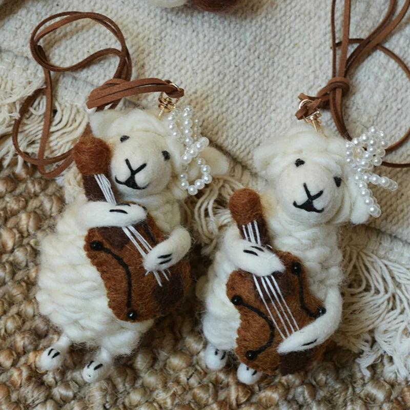 Cello Sheep Bag Charm