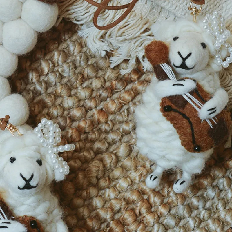 Cello Sheep Bag Charm