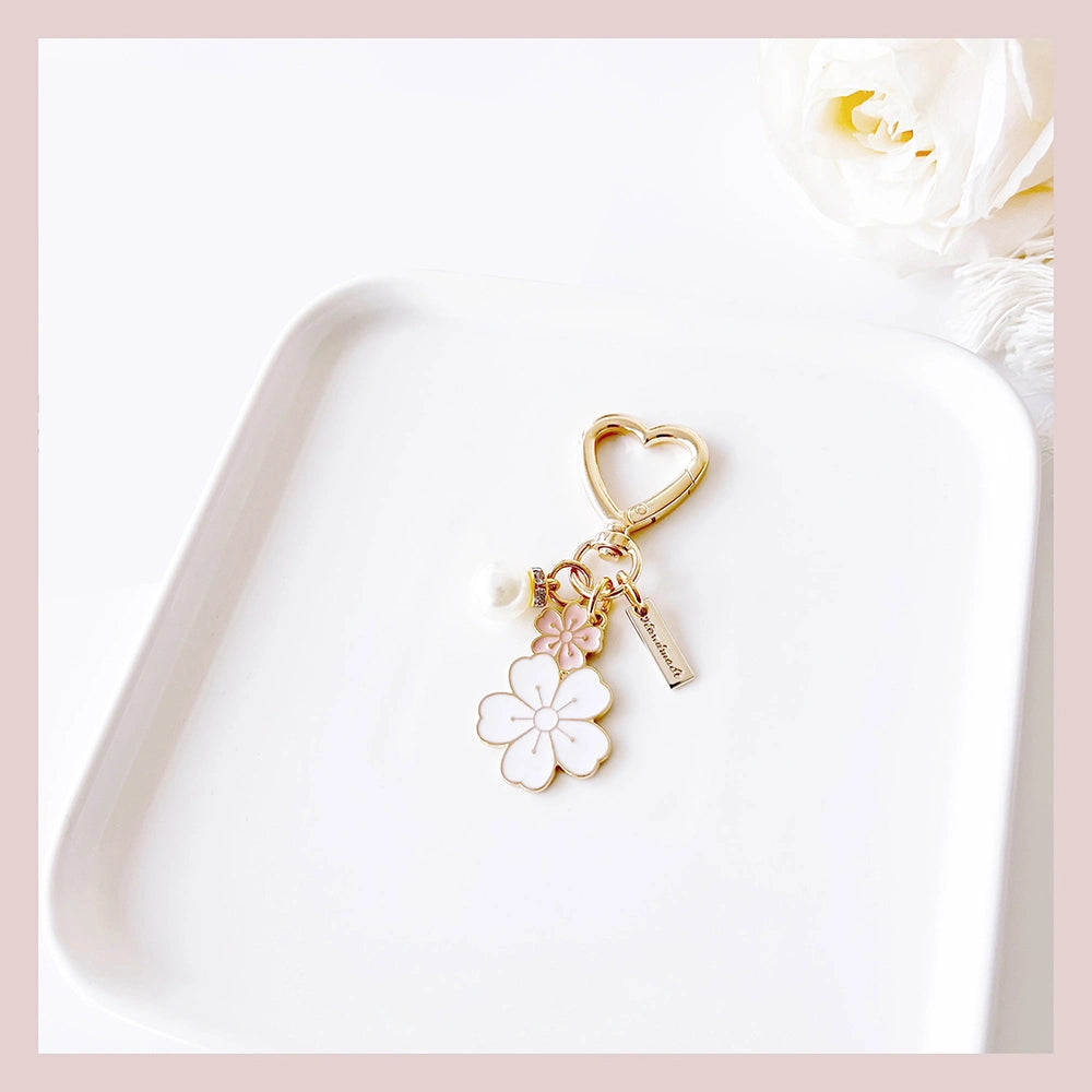 Cherry Blossom Pearl Bag Charm