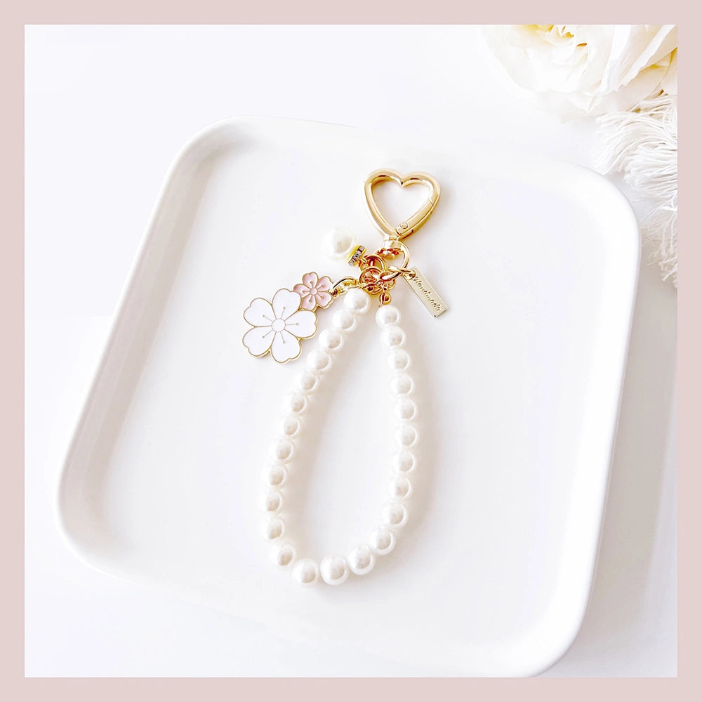 Cherry Blossom Pearl Bag Charm