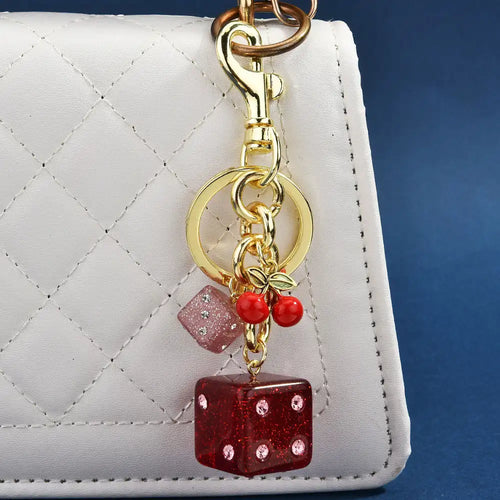 Cherry Dice Bag Charm