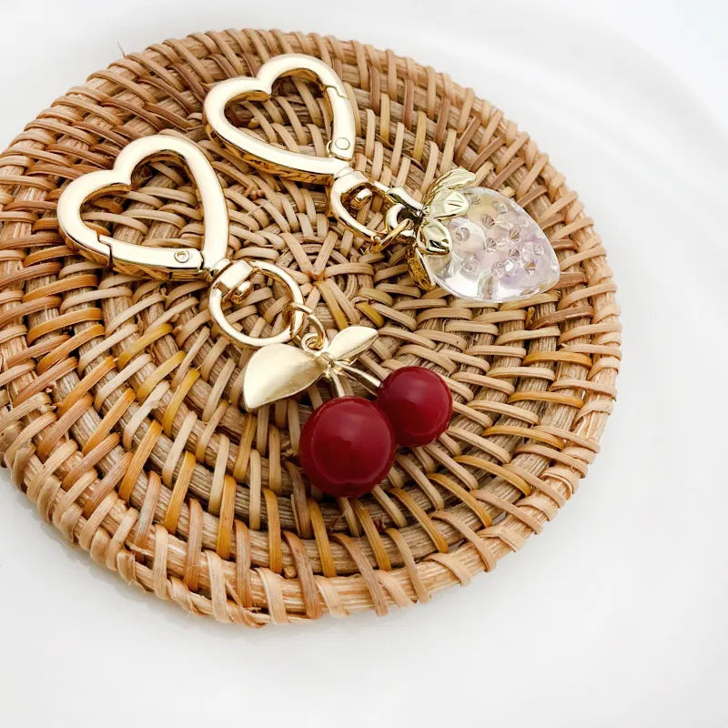 Cherry and Strawberry Bag Charms
