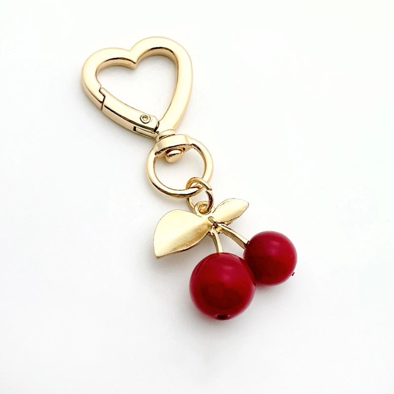 Cherry and Strawberry Bag Charms