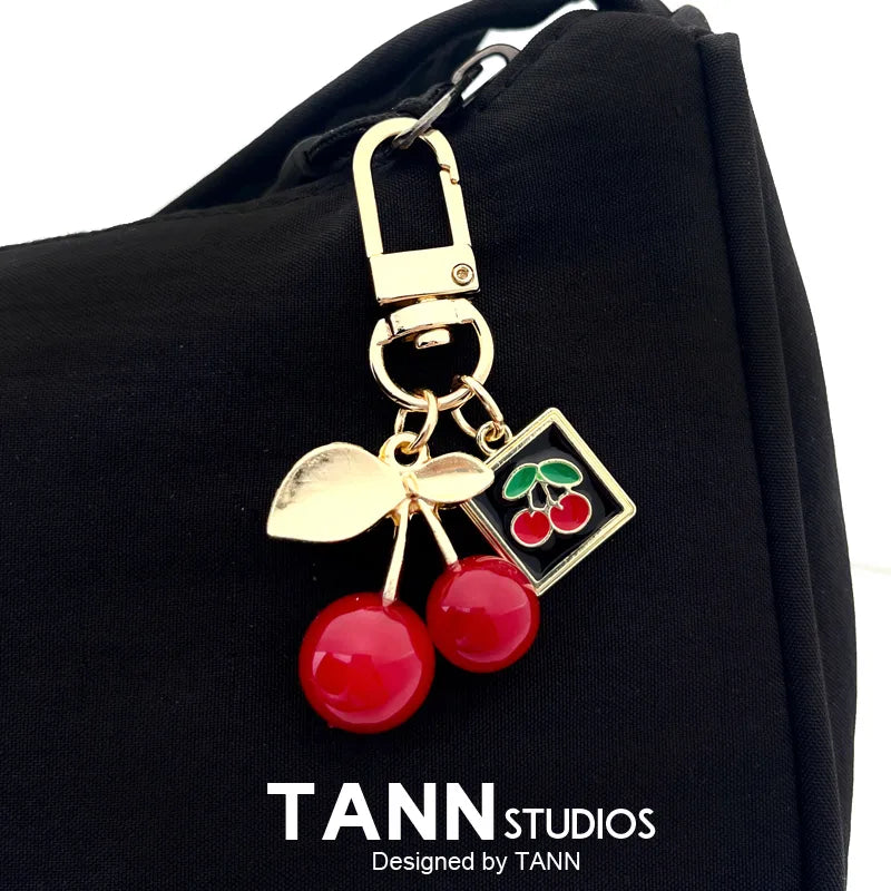 Cherry and Strawberry Bag Charms