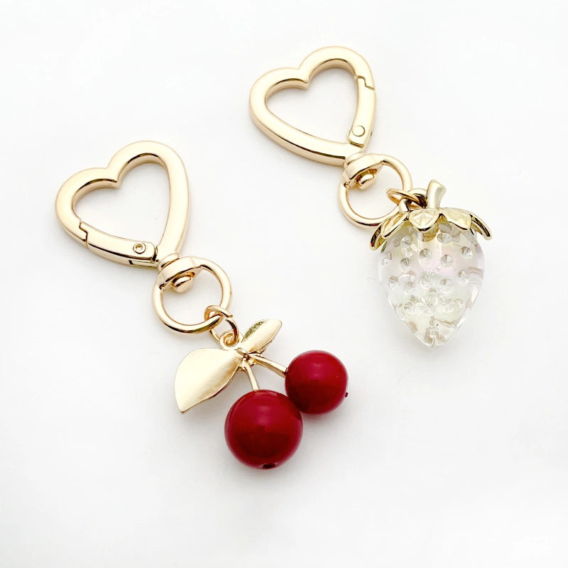 Cherry and Strawberry Bag Charms