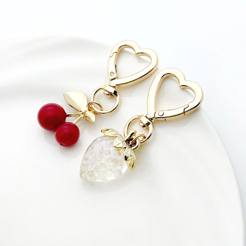 Cherry and Strawberry Bag Charms