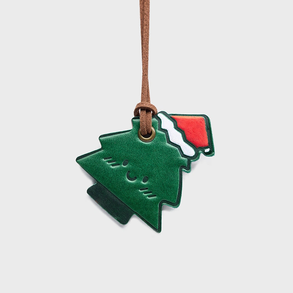 Christmas Leather Bag Charm