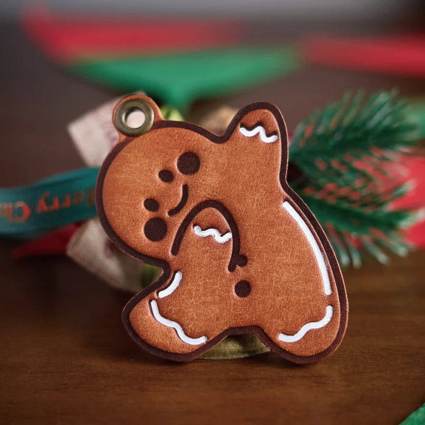 Christmas Leather Bag Charm