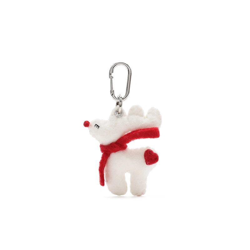 Christmas Reindeer Bell Bag Charm