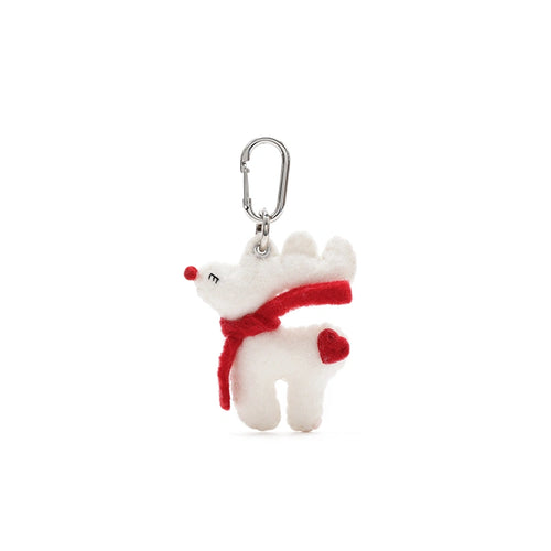 Christmas Reindeer Bell Bag Charm