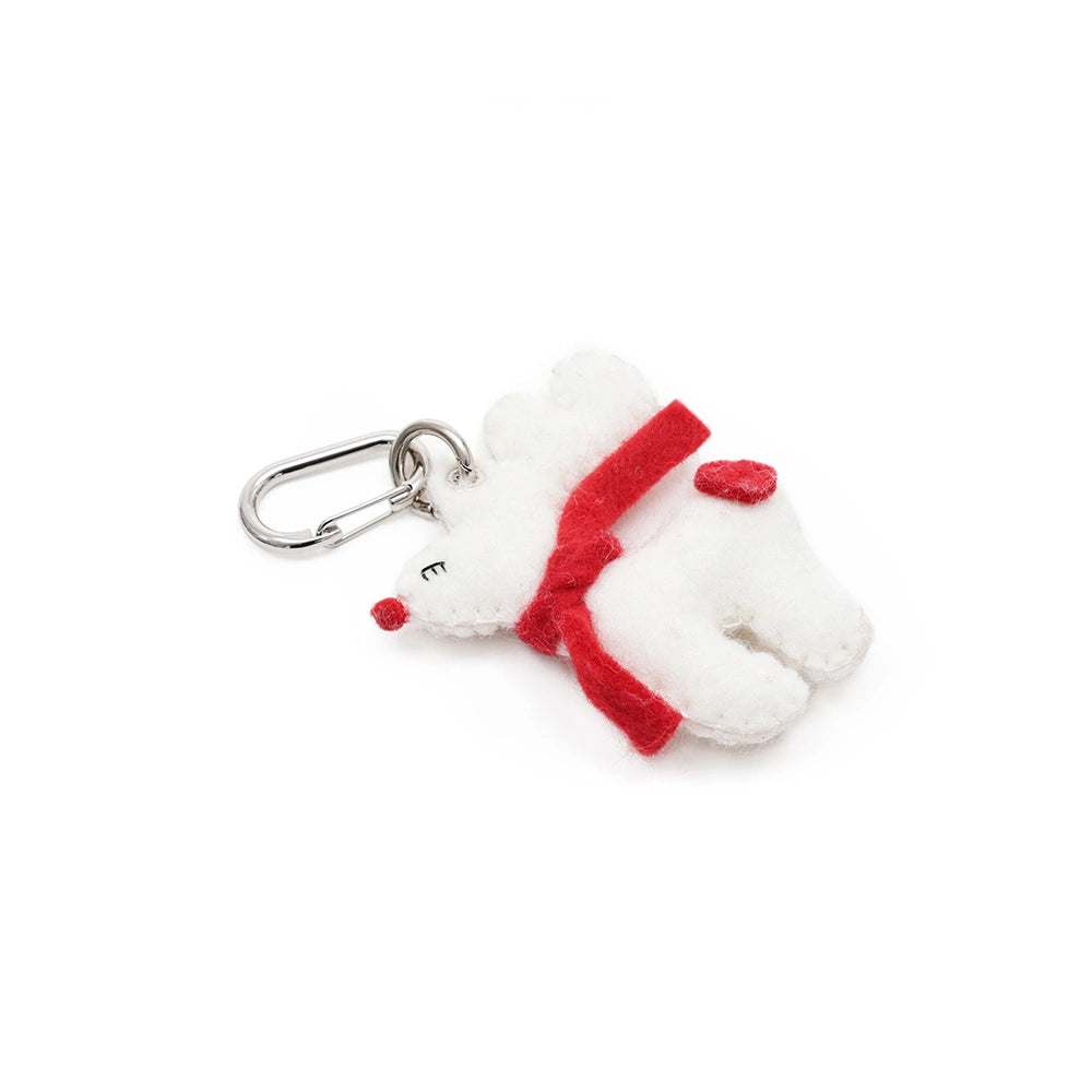 Christmas Reindeer Bell Bag Charm