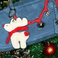 Christmas Reindeer Bell Bag Charm