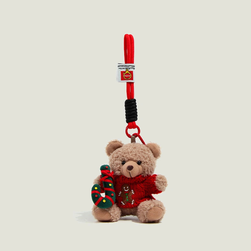 Christmas Teddy Bear Bag Charm