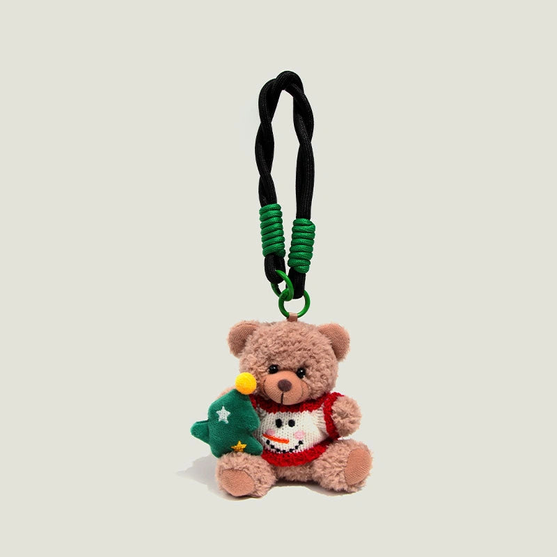 Christmas Teddy Bear Bag Charm