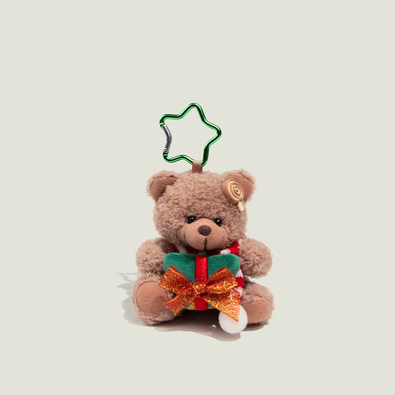 Christmas Teddy Bear Bag Charm