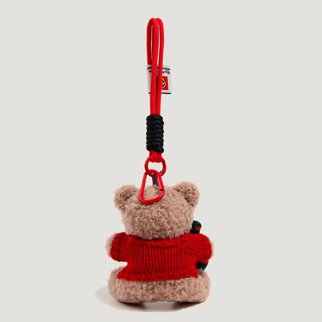 Christmas Teddy Bear Bag Charm