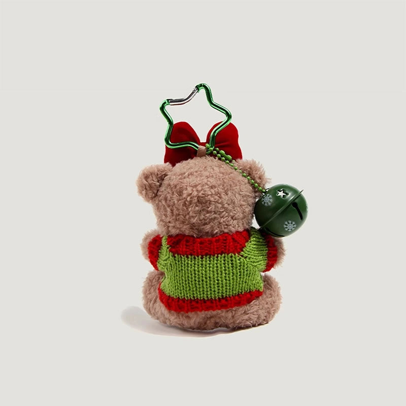 Christmas Teddy Bear Bag Charm