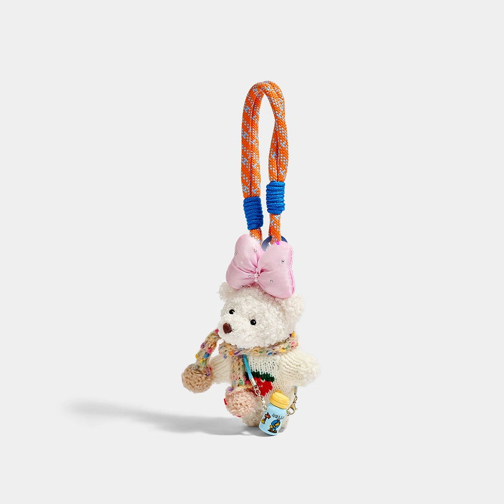 Christmas Bear Bag Charm