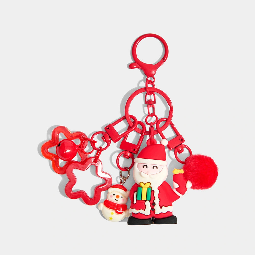 Christmas Tree & Santa Bag Charm
