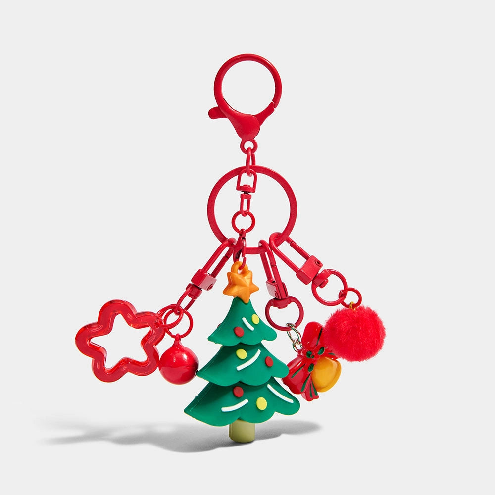 Christmas Tree & Santa Bag Charm