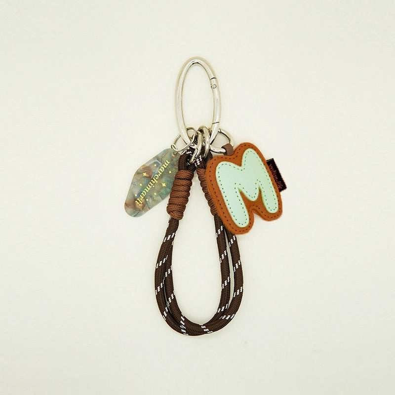 Color-Block Letter Bag Charm