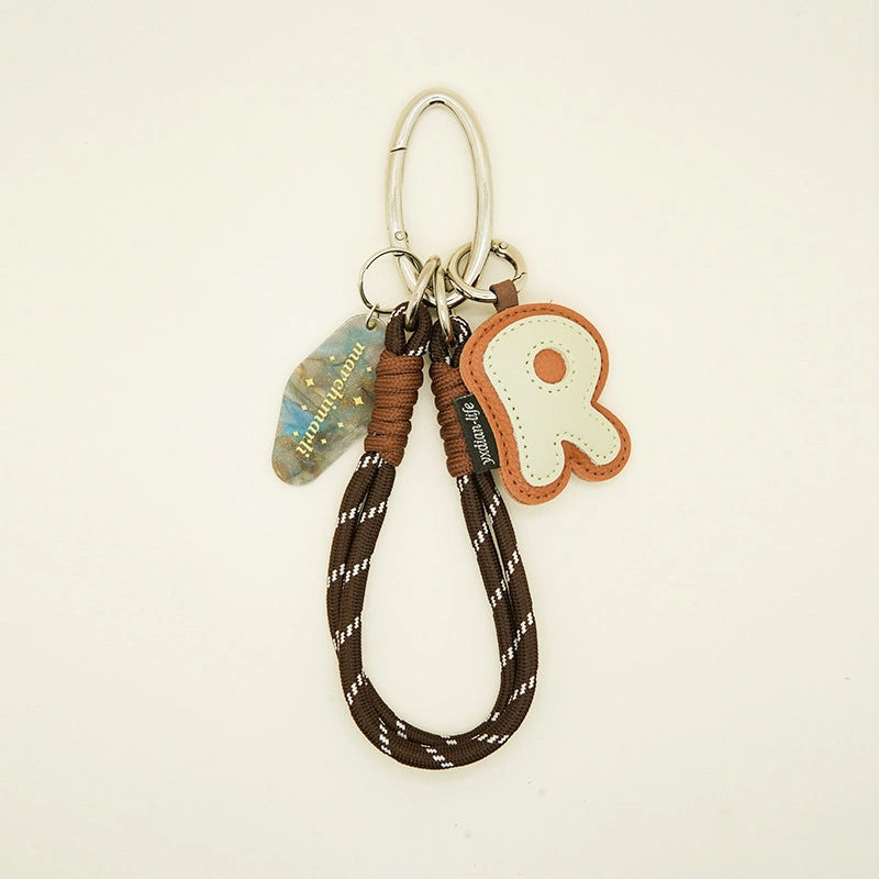 Color-Block Letter Bag Charm