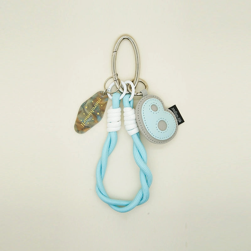 Color-Block Letter Bag Charm