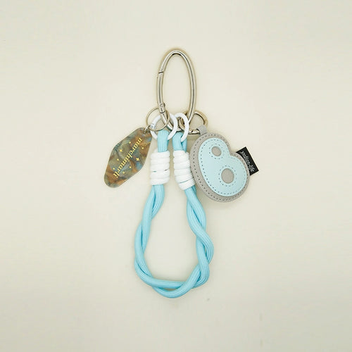 Color-Block Letter Bag Charm