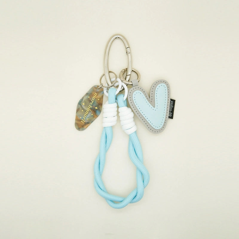 Color-Block Letter Bag Charm