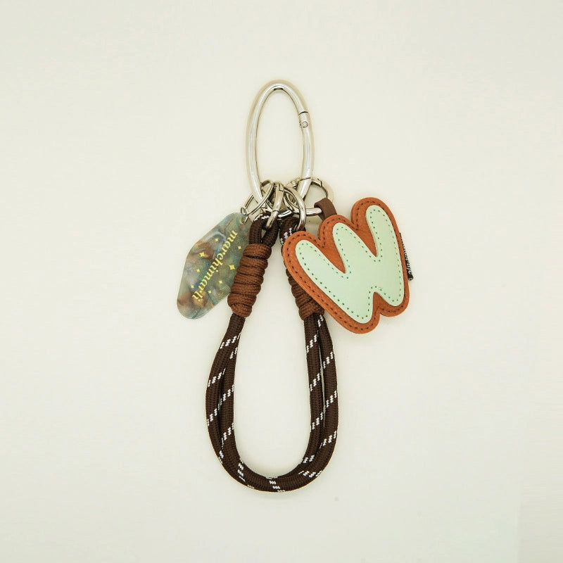 Color-Block Letter Bag Charm