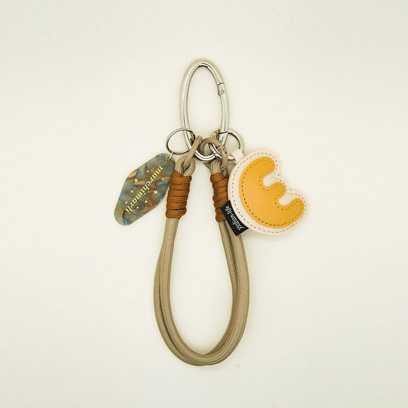 Color-Block Letter Bag Charm