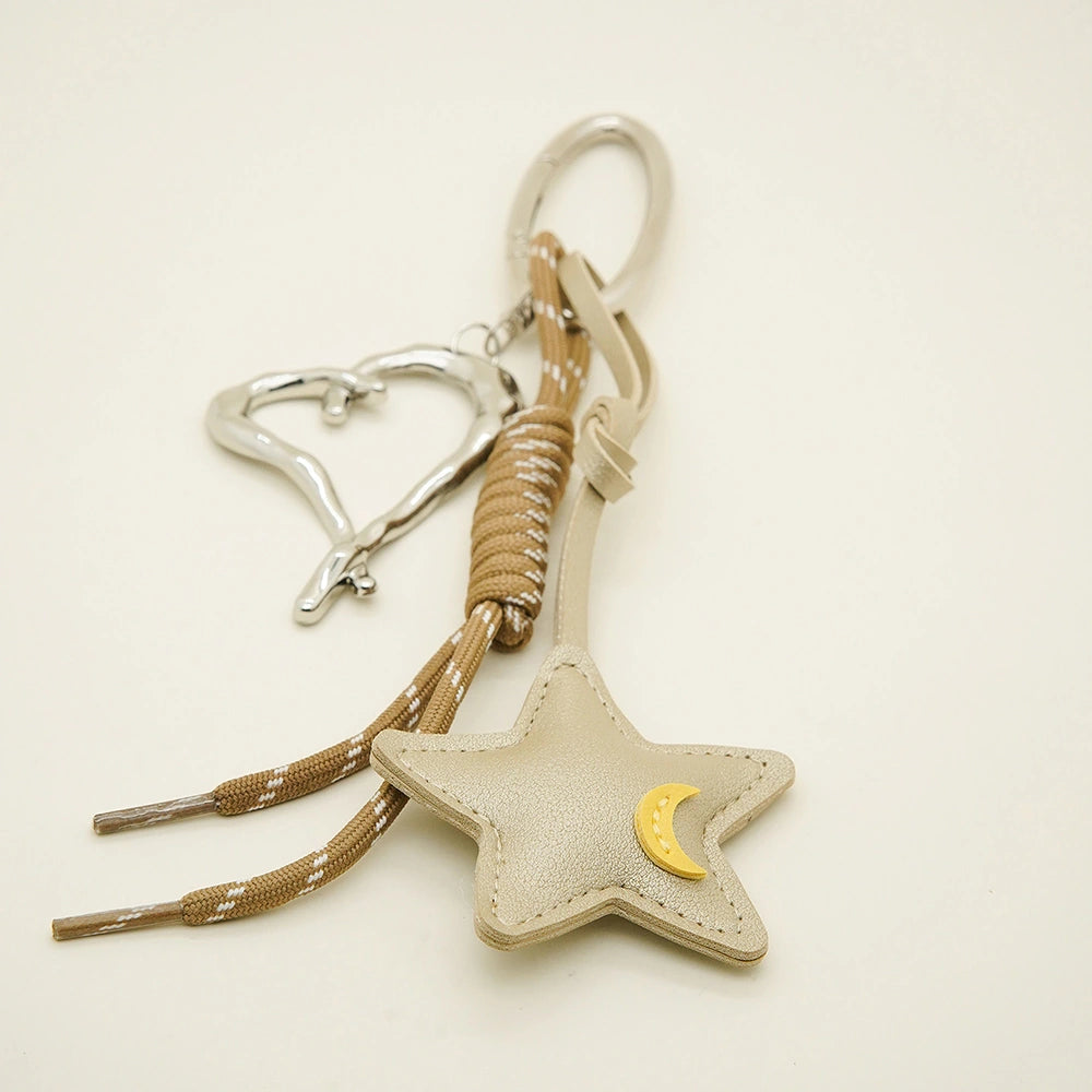Color-Block Star Bag Charm