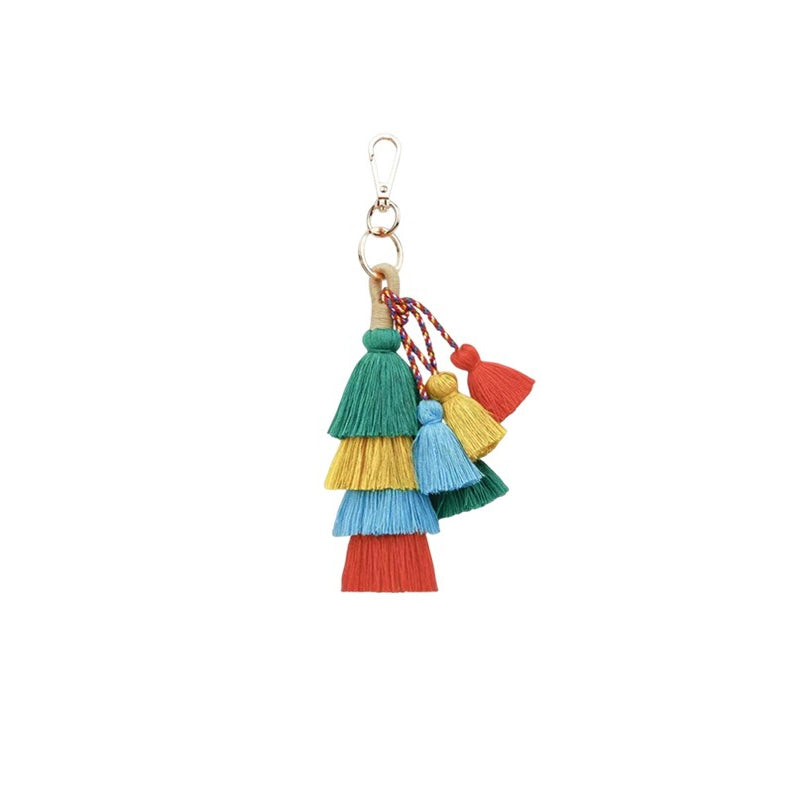 Colorful Pom Pom Tassel Bag Charm