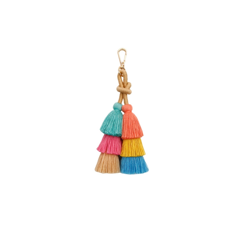 Colorful Pom Pom Tassel Bag Charm
