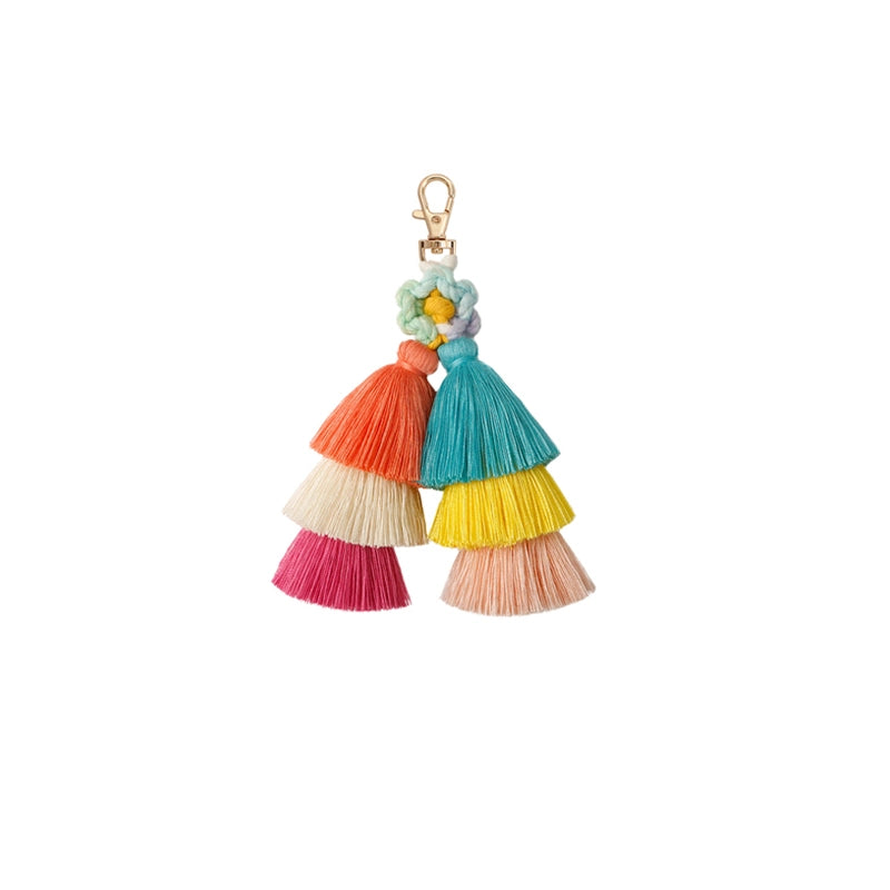 Colorful Pom Pom Tassel Bag Charm