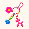 Colorful Small Flower Bag Charm