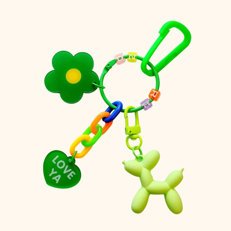 Colorful Small Flower Bag Charm