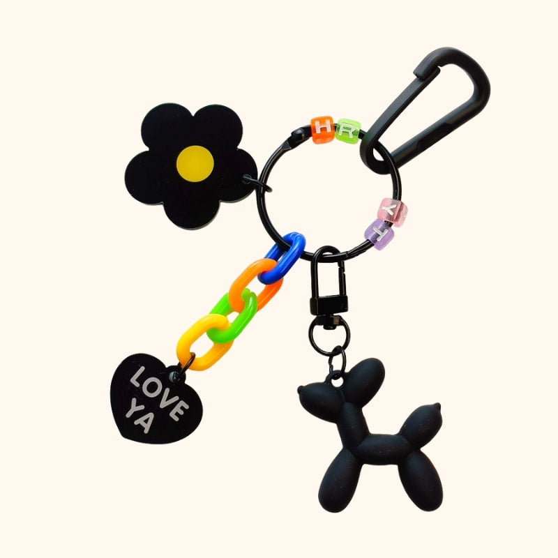 Colorful Small Flower Bag Charm
