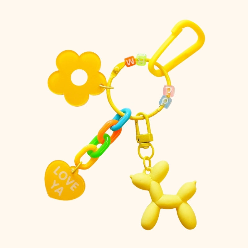 Colorful Small Flower Bag Charm