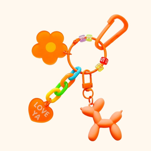 Colorful Small Flower Bag Charm