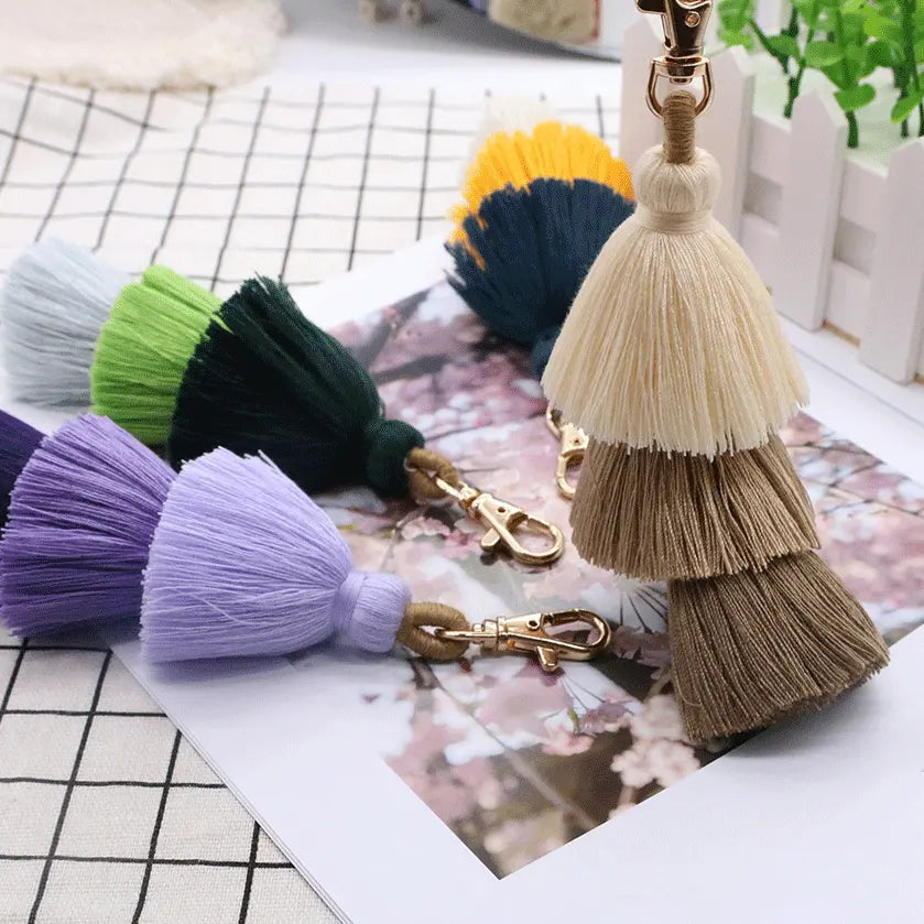 Colorful Tassel Bag Charm